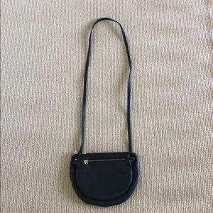 Black Marbled Crossbody Bag